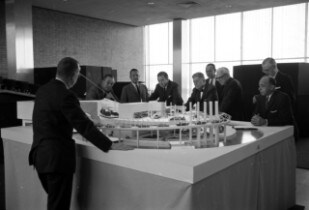 World's Fair Display with Walt Disney and Henry Ford II